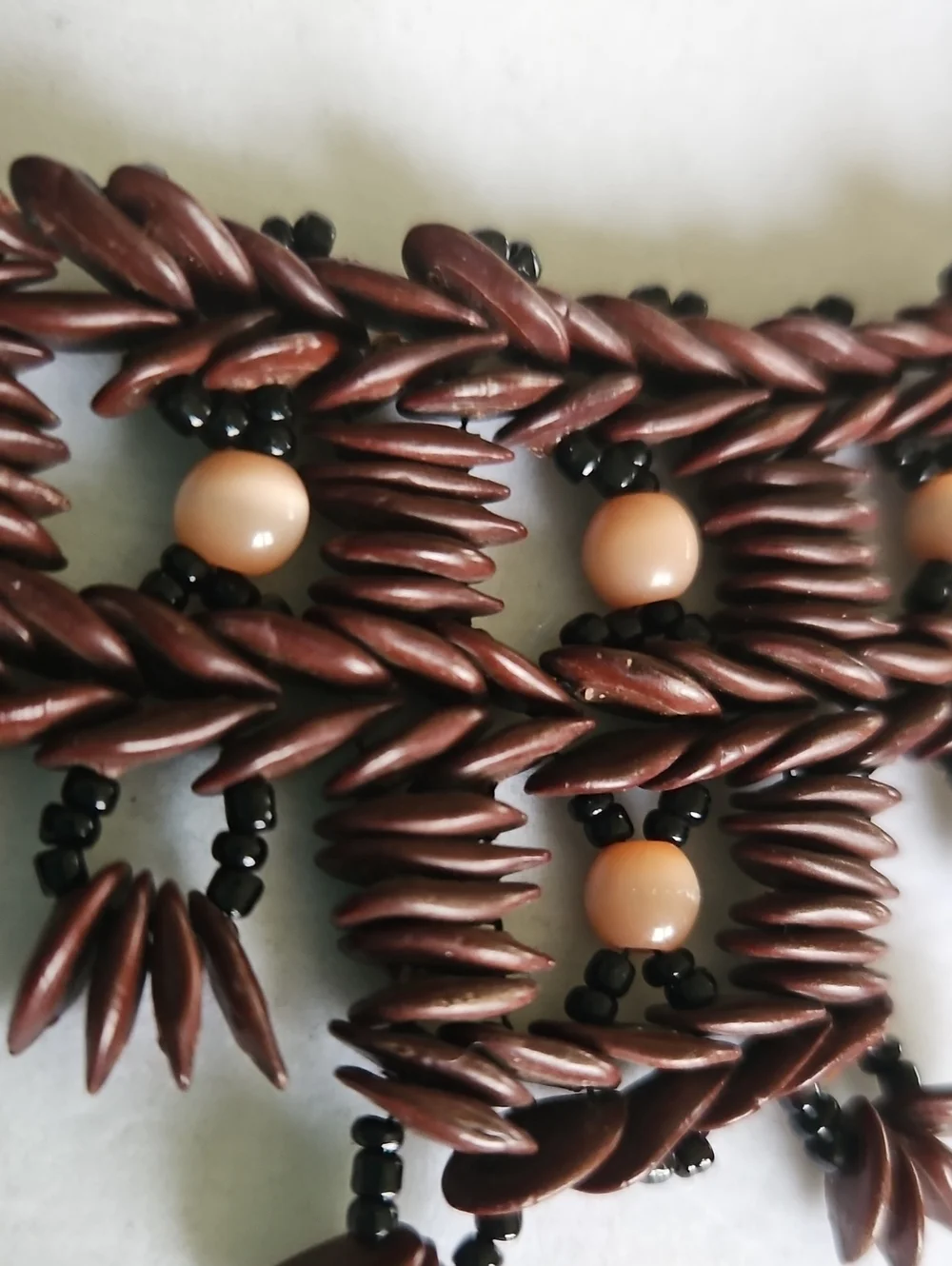 Vintage Hawaiian Koa Seed Necklace